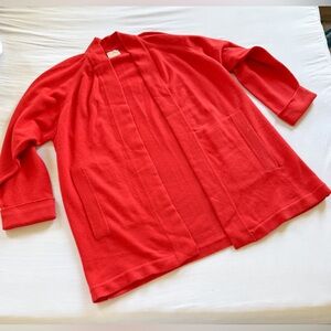 Red Women's Cardigan Sweater